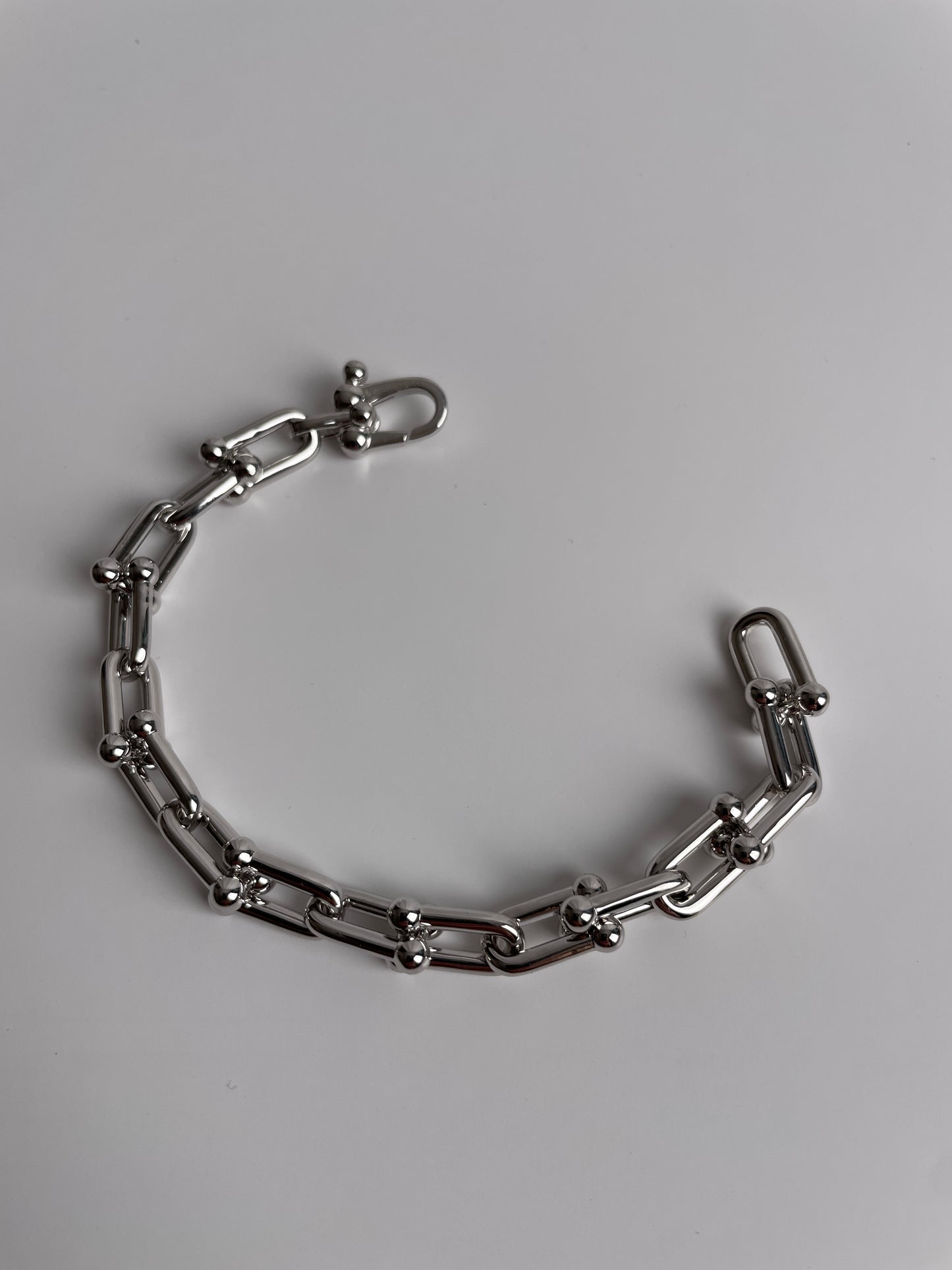 Small Link Bracelet,925 Sterling Silver